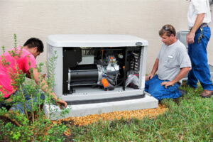 technicians-looking-at-generator